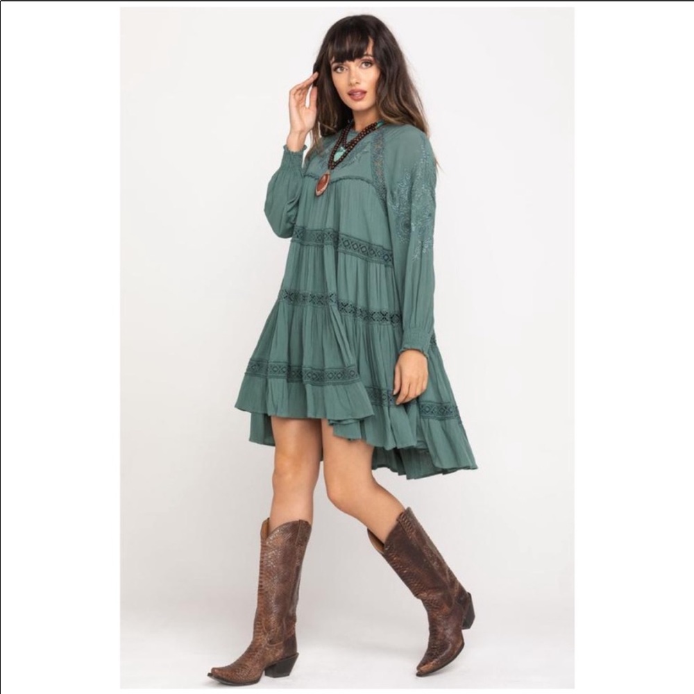 FREE PEOPLE Piece of Your Heart Mini Dress Tunic